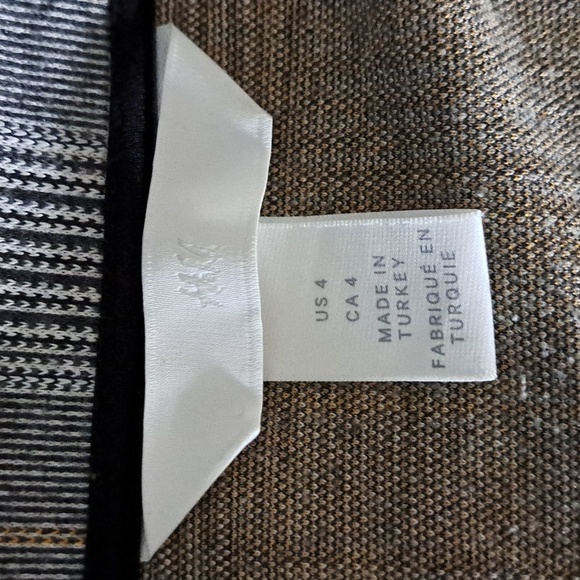 H&M | Black / white appers grey check striped women's blazer - Picture 9 of 10